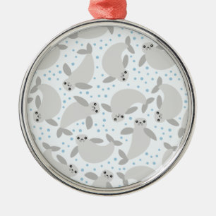 manatee metal tree decoration