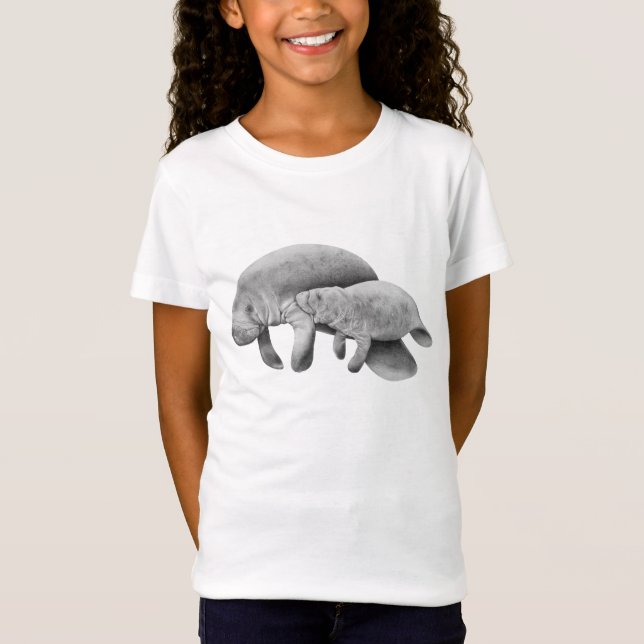 Manatee Mother and Calf T-shirt (Front)