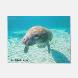 Manatee photo doormat