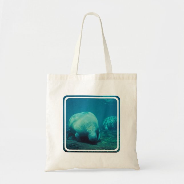 Manatee Photo Small Tote Bag (Front)