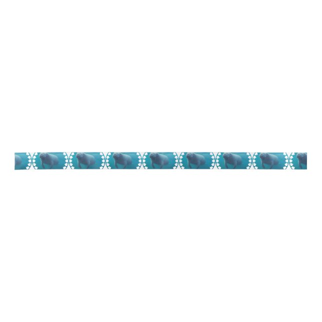 Manatee Satin Ribbon (Front)