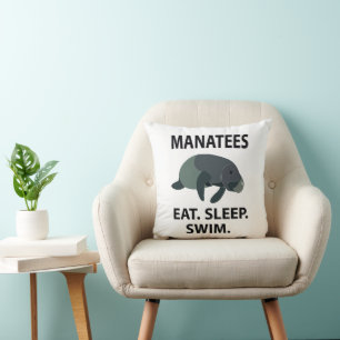 Manatee Sea Cow Animal Manatee Cushion