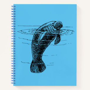 Manatee spiral notebook