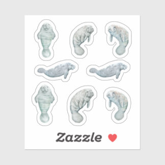 Manatee Sticker Set Custom Vinyl