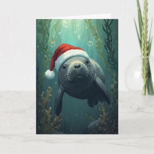 Manatee the Season Bright Card