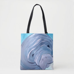 Manatee Tote Bag