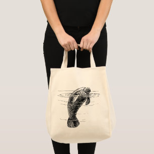 Manatee tote bag