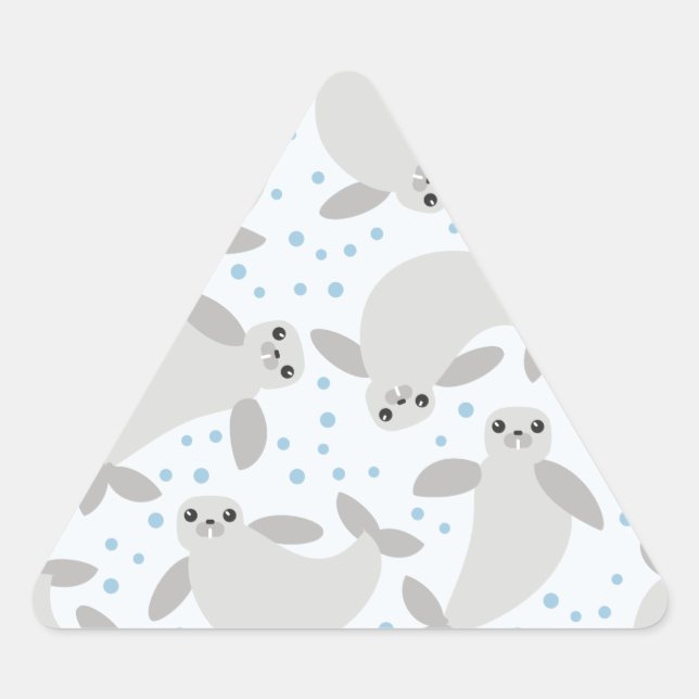 manatee triangle sticker (Front)