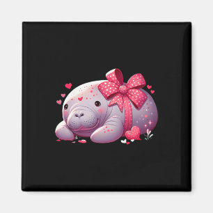 Manatee Valentine Hearts Animal Sea Ocean Magnet
