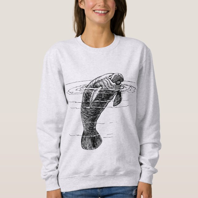 Manatee woman's sweatshirts (Front)
