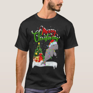 Manatee   Xmas Decorations Santa Manatee Christmas T-Shirt