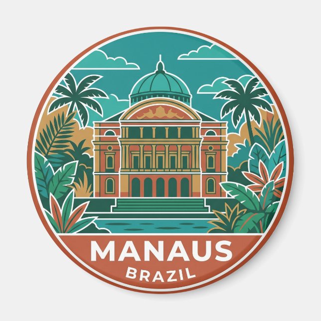 Manaus Brazil Magnet (Front)