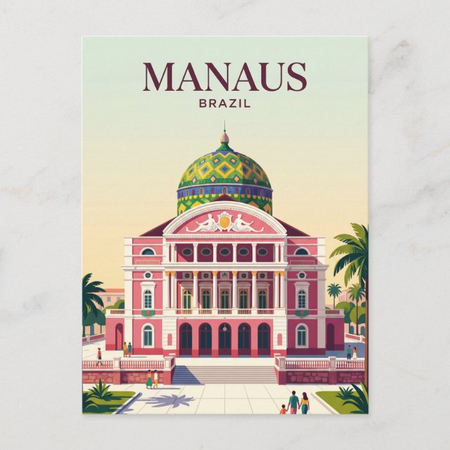 Manaus Brazil Postcard (Front)