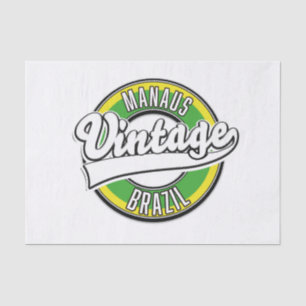 Manaus Brazil vintage logo Tissue Paper