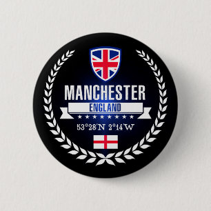 Manchester 6 Cm Round Badge