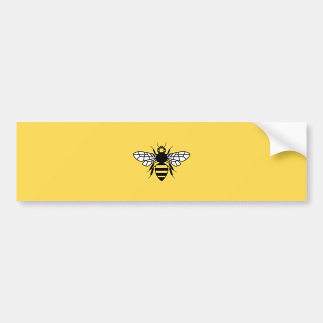 Manchester Bee Bumper Sticker (Front)