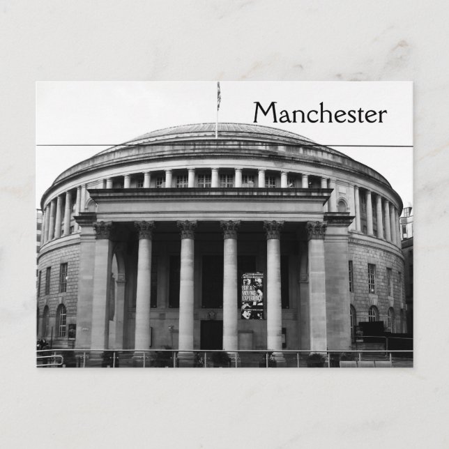 Manchester Central Library Postcard (Front)