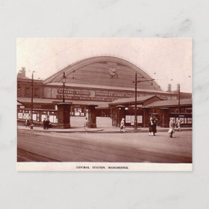 Manchester, Central Station Postcard