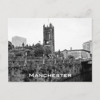 Manchester City Centre and Cathedral Postcard