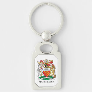 Manchester coat of arms key ring