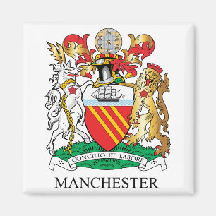 Manchester coat of arms magnet