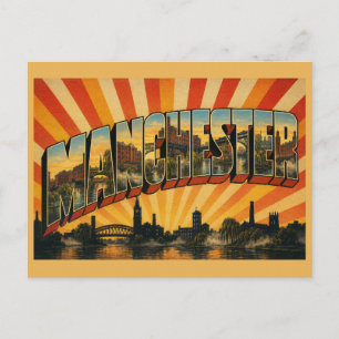 Manchester England Canals & Industrial Heritage Postcard