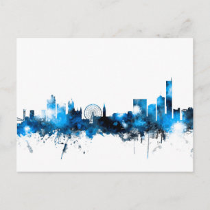 Manchester England Skyline Postcard