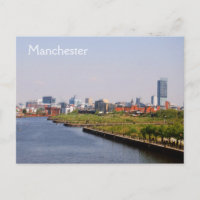 Manchester from Salford Quays Postcard