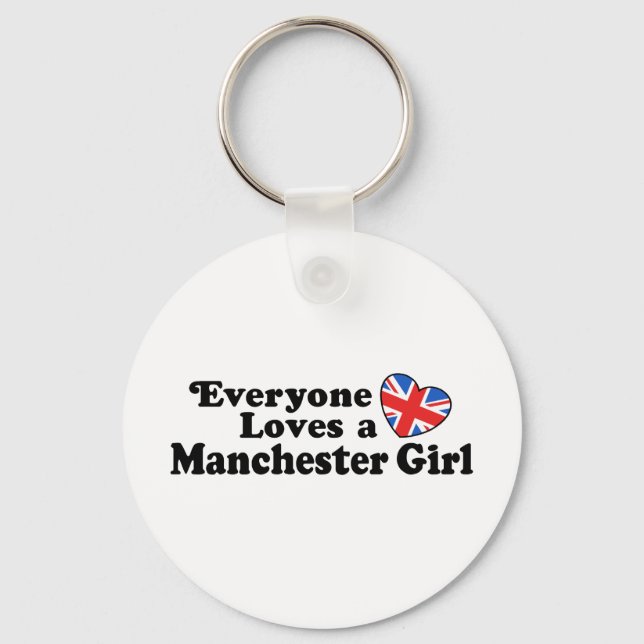 Manchester Girl Key Ring (Front)