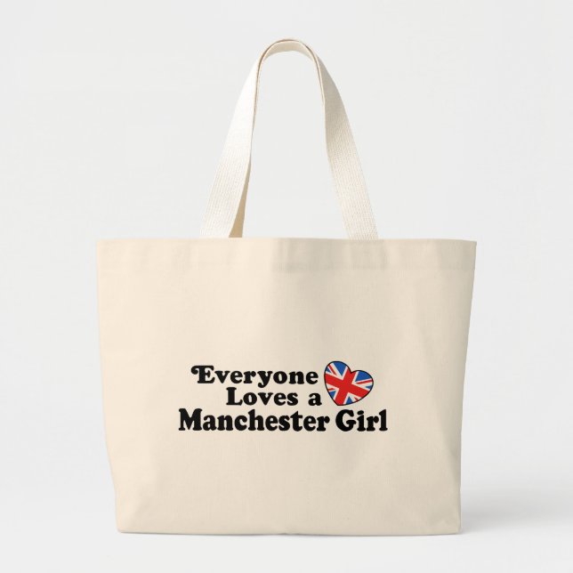 Manchester Girl Large Tote Bag (Front)