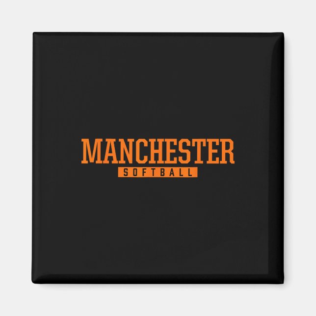 Manchester High School Softll  Magnet (Front)