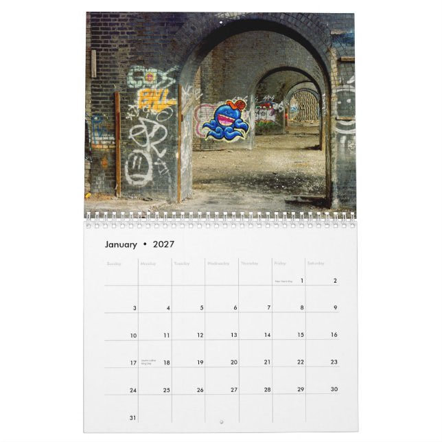 Manchester In  Photographs, UK Calendar (Jan 2027)