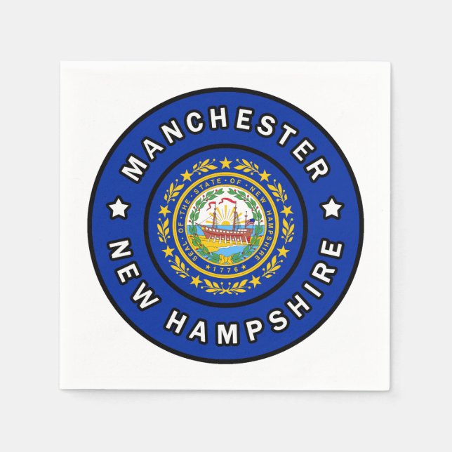 Manchester New Hampshire Napkin (Front)