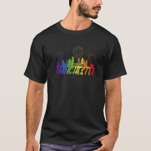 Manchester Pride Skyline Pride Parade Manchester T-Shirt