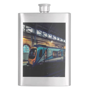 Manchester station hip flask