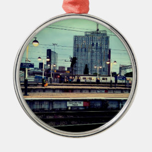 Manchester station view metal tree decoration