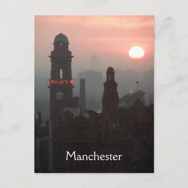 Manchester Sunset Postcard (Front)