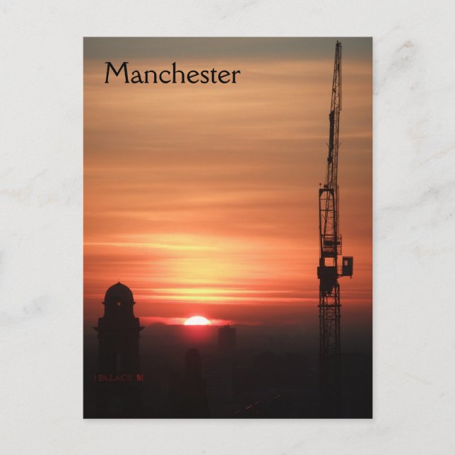 Manchester Sunset Postcard (Front)