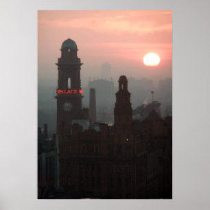 Manchester Sunset Poster