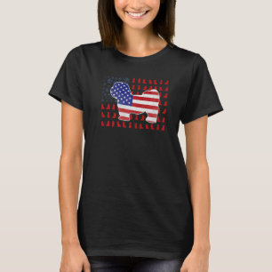Manchester Terrier American Flag 4th Of July For M T-Shirt