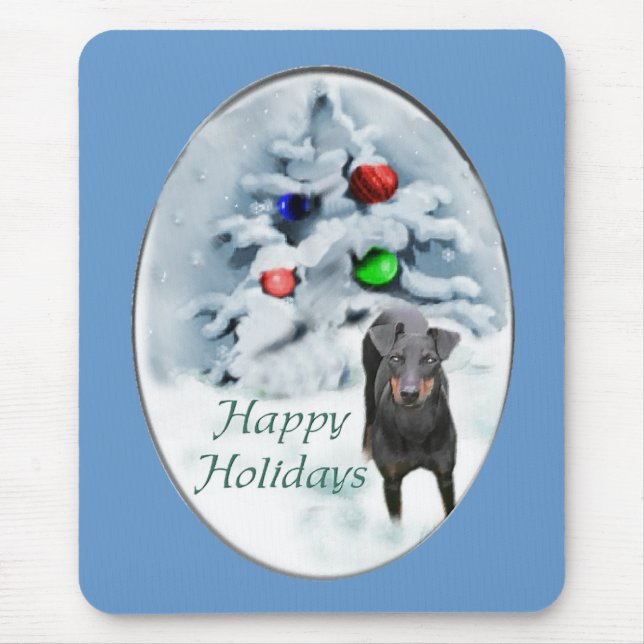 Manchester Terrier Christmas Gifts Mouse Pad (Front)