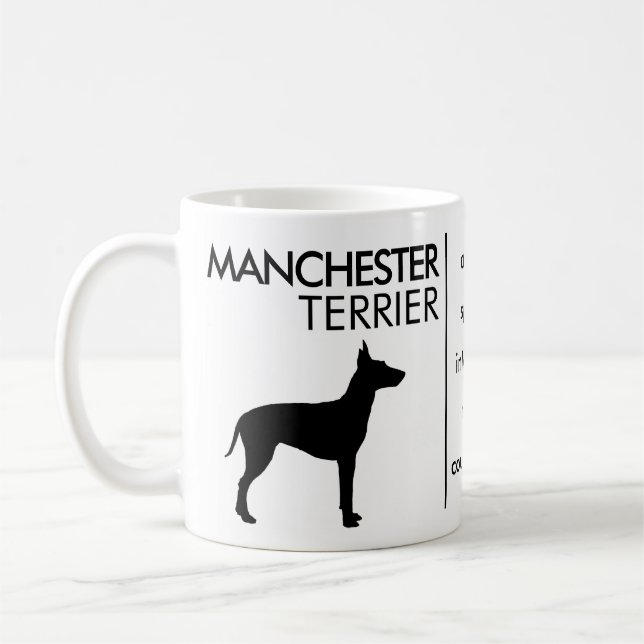 Manchester Terrier, Dog Breed Coffee Mug (Left)