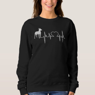 Manchester Terrier Dog Heartbeat Sweatshirt