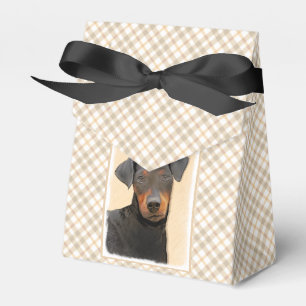 Manchester Terrier Painting Original Animal Art Favour Box