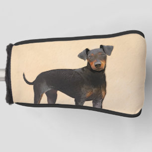 Manchester Terrier Painting Original Animal Art Golf Head Cover