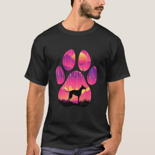 Manchester Terrier Paw Mom Dad Dog Women Men T-Shirt