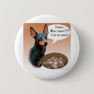 Manchester Terrier Turkey 6 Cm Round Badge