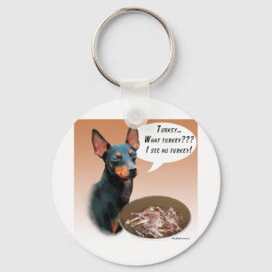 Manchester Terrier Turkey Key Ring