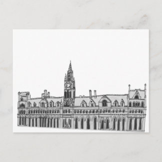 Manchester Town Hall Postcard