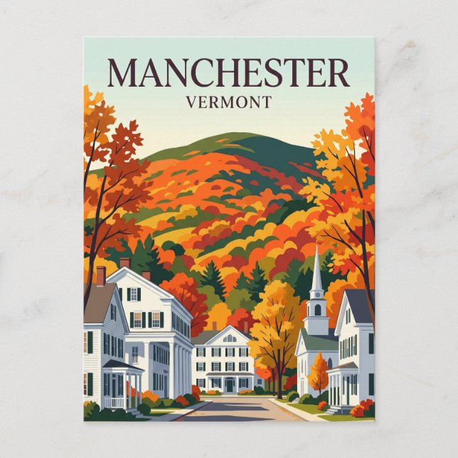 Manchester Vermont Postcard (Front)